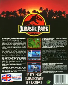 Jurassic Park_Disk1 box cover back